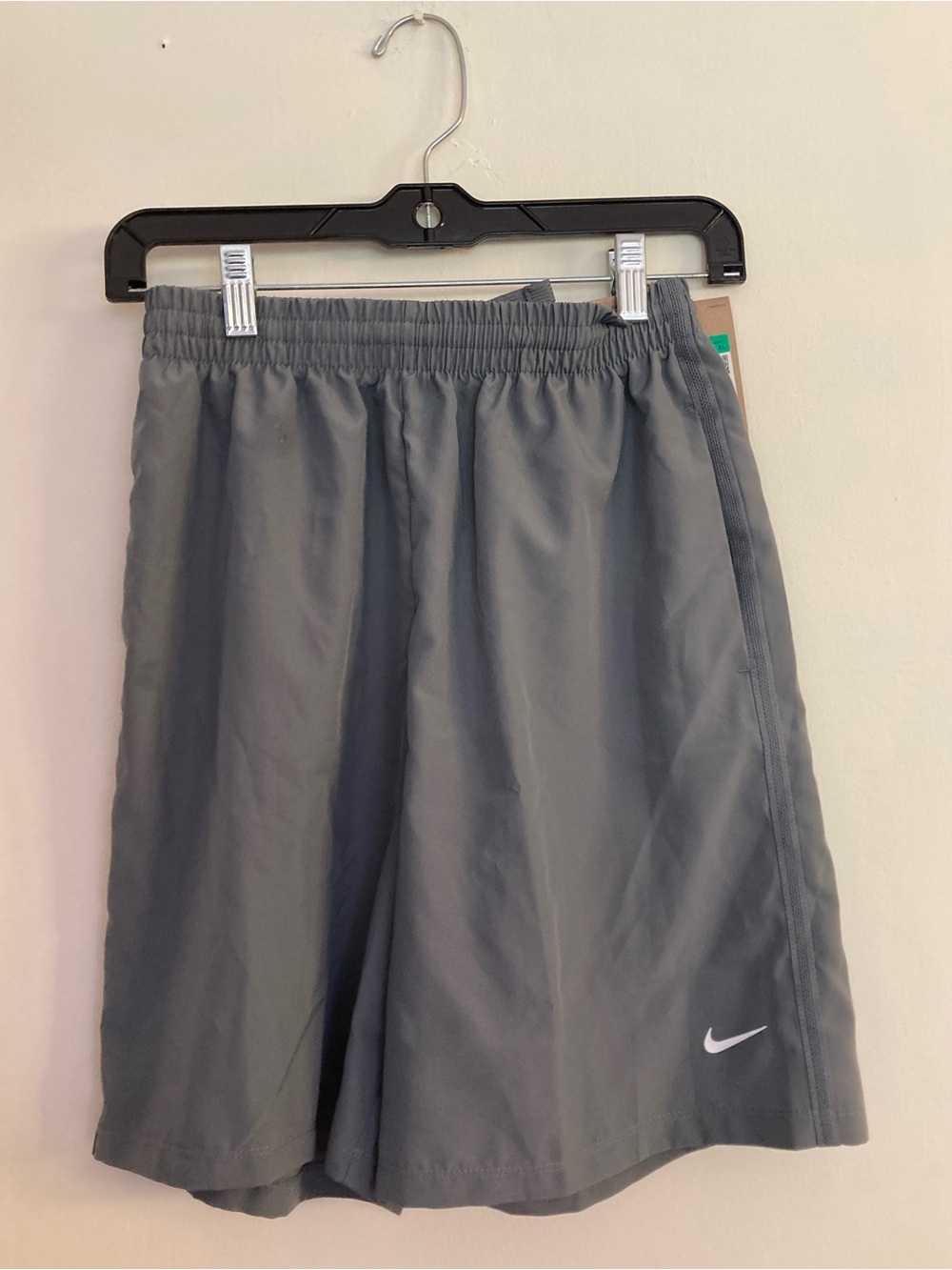 Nike Kids Charcoal Gray Athletic Shorts